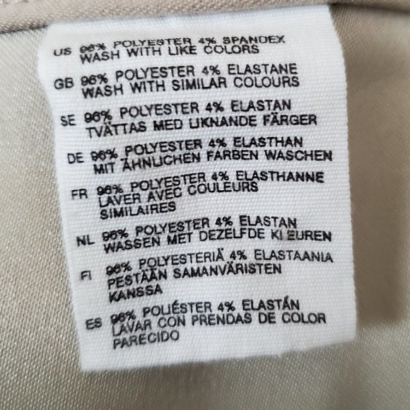 H&M Women's Tan Split Hem Mini Skirt SZ 10 - Picture 5 of 8